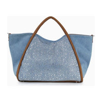 Sparkling Denim Handbag Tote