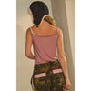 Light Rose Lace Trim Cami Tank