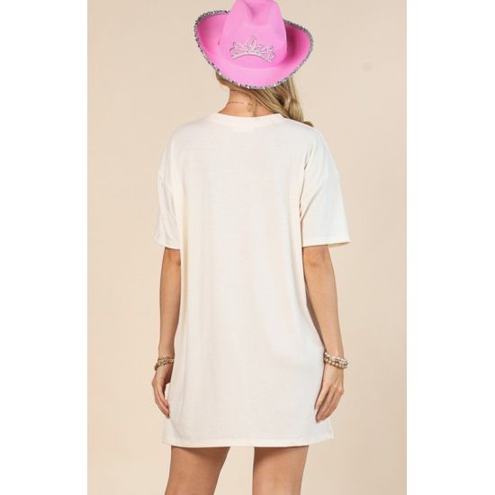 Long Live Cowboys Rodeo Graphic T-Shirt Dress