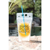 Reusable Drink Pouch with Funny Sayings and Straw - Rhinestone Gal