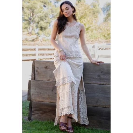 Desert Dream Ranch Lace Maxi Dress