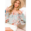 Sweet Breeze Off-Shoulder Floral Top