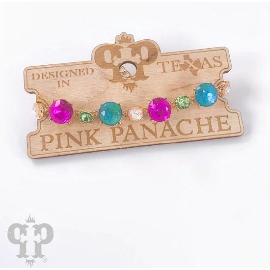 Pink Panache Multi Color Bracelet - Rhinestone Gal