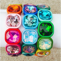 Rainbow Gem Stretch Bracelet