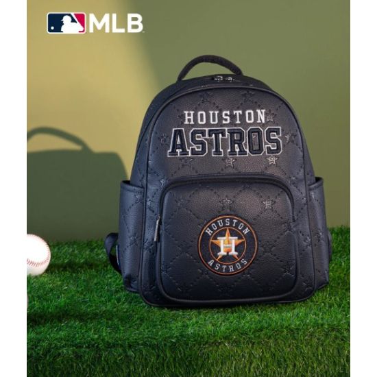 MLB Houston Astros Navy PU Leather Backpack
