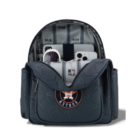 MLB Houston Astros Navy PU Leather Backpack
