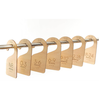 Natural Wood Baby Closet Divider Set (7 Piece)