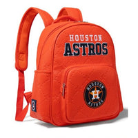 Houston Astros Orange MLB PU Leather Backpack | Official Licensed Astros Bag