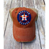 Distressed Dirty Truckers Cap with Astros Emblem