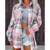 Pink Plaid Oversized Shacket