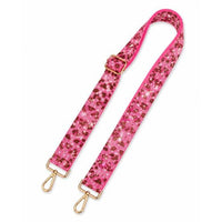 Pink Leopard Rhinestone Crossbody Guitar Strap