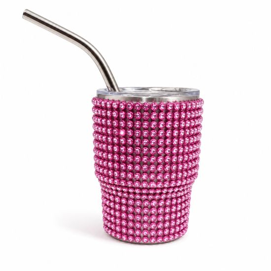 Pink Rhinestone Mini Shot Glass Tumbler
