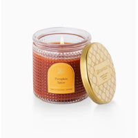 Pumpkin Spice Textured Glass Candle – 6 oz