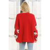 Red Santa Claus Fluffy Long Sleeve Sweater