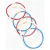 Red White and Blue Glitter Jelly Tube Stacked Bangles