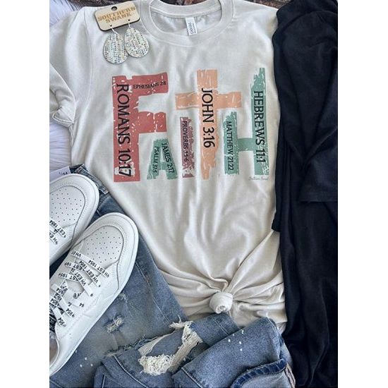 Retro Faith and Scriptures Tee