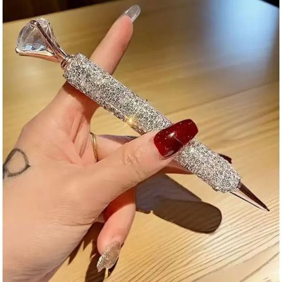Diamond Glam Rhinestone Retractable Ballpoint Pen