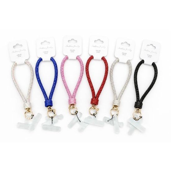 Rhinestone Phone Wrist Strap Lanyard