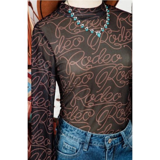 Rodeo Script Mesh Top