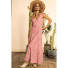 Rose Lace Flutter Sleeve Jumpsuit