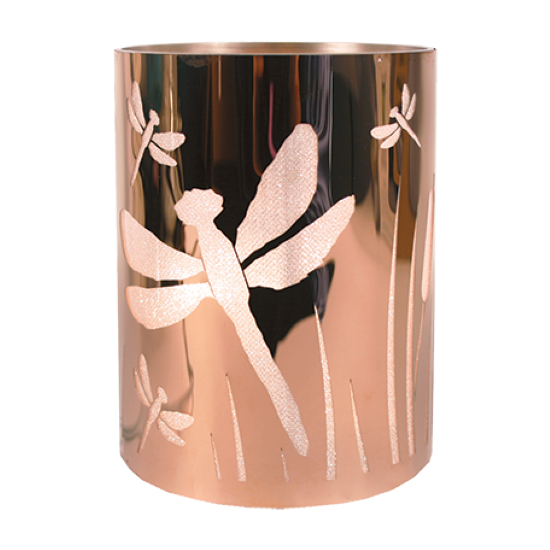 Rose Gold Meadow Dragonfly Warmer Shade