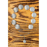 Vintage Rhinestone Concho Chain Belt