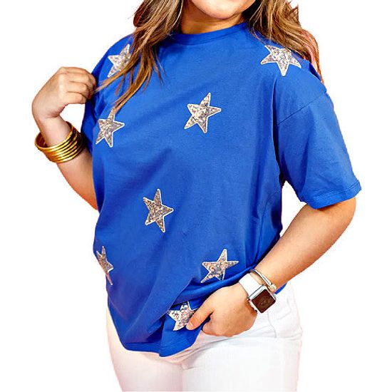 Under the Starry Sky Royal Blue Top