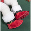 Faux Suede Santa Baby Boots – Soft Red Holiday Booties
