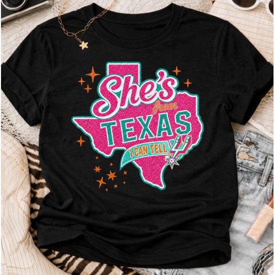 She’s From Texas Spurs Graphic Tee