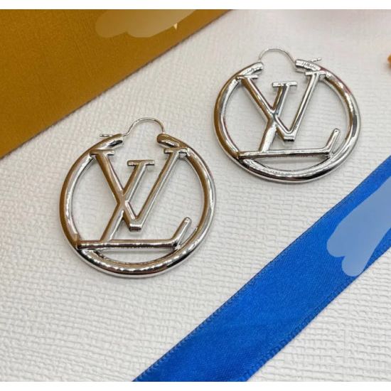 Silver Luxury Hoop Earrings – 2"