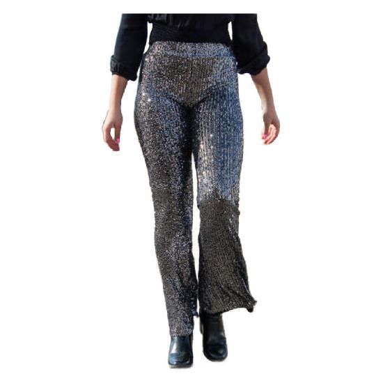 Black Pants with Silver Sequin Pants