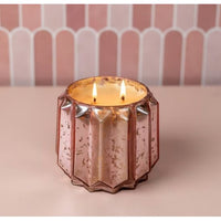 Sweet Grace 3-Wick Candle – Pink Chevron Glass Jar | 23.3 oz