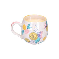 Sweet Grace Candle Mug – Floral Ceramic Reusable Cup