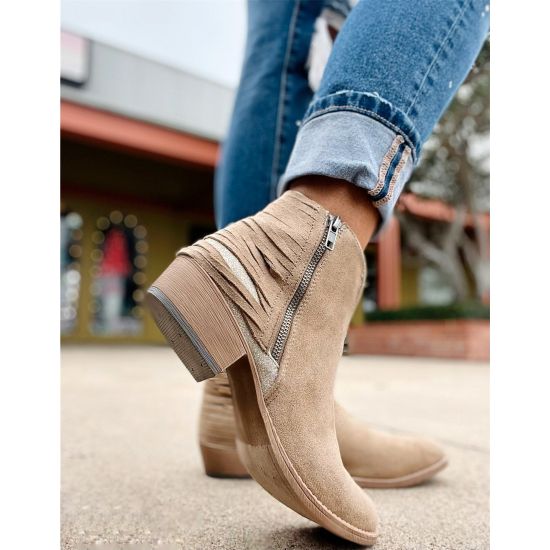 Very G Taupe Diverse Booties