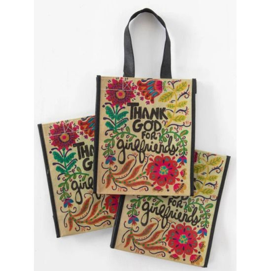 Thank God For Girlfriends Medium Recycled Happy Bag Set