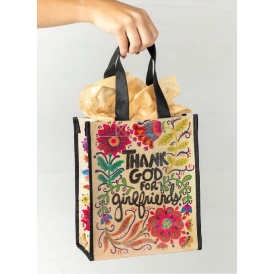 Thank God For Girlfriends Medium Recycled Happy Bag Set