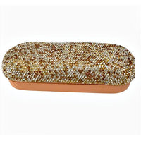 Topaz Rhinestone Eyeglass Case
