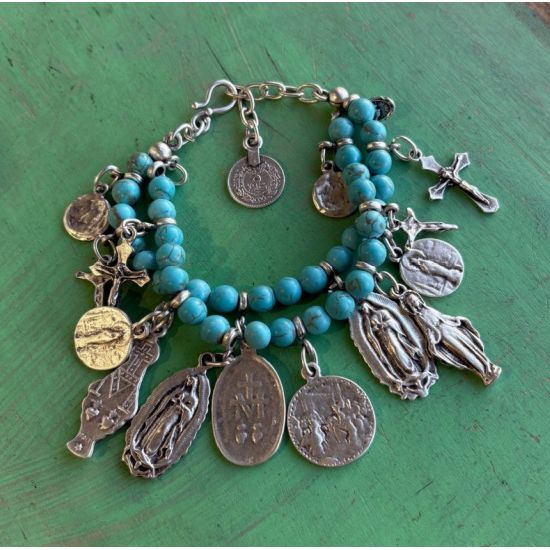 Turquoise Sacred Charm Bracelet