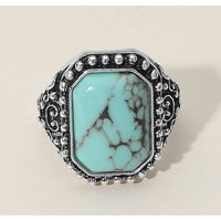 Vintage Stretch Statement Ring – Clear, Pink or Turquoise