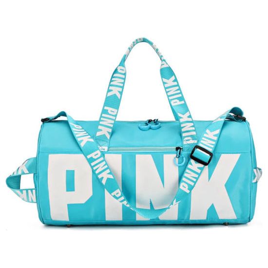 Sky Blue Duffle Sports Bag