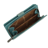 Wrangler Turquoise Floral Tooled RFID Wallet