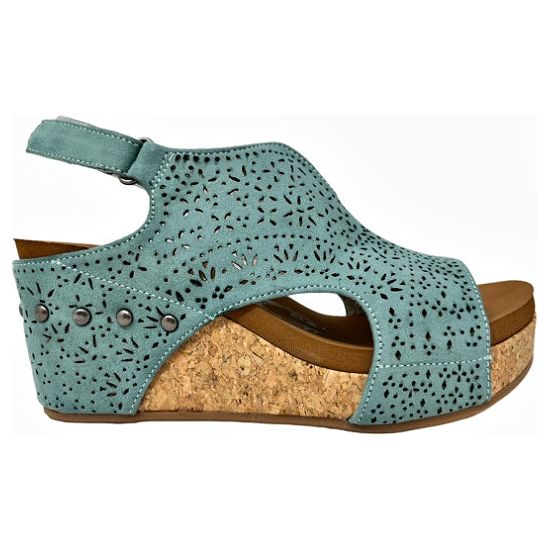 Very G Turquoise Wedges