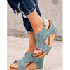 Very G Turquoise Wedges