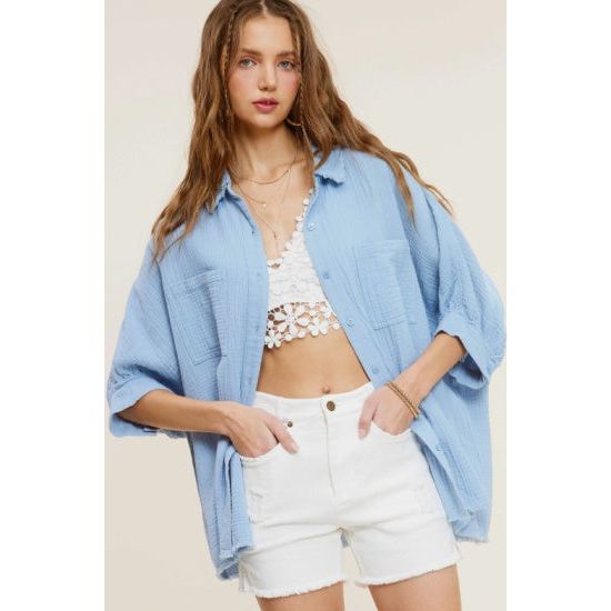 White Mineral Wash Frayed Hem Denim Shorts