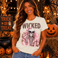 Wicked Rhinestone Skeleton Graphic Tee