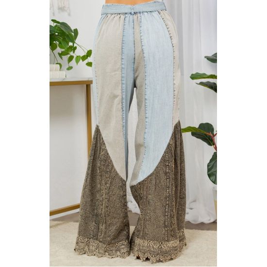 Wild West Lace Patchwork Boho Pants
