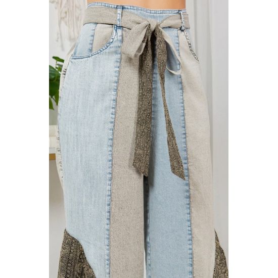 Wild West Lace Patchwork Boho Pants