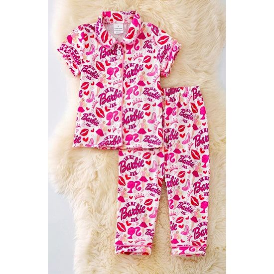 Girl's Barbie Pajama Set