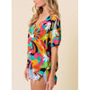 Colorful Floral Hi-Lo Top