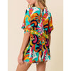 Colorful Floral Hi-Lo Top